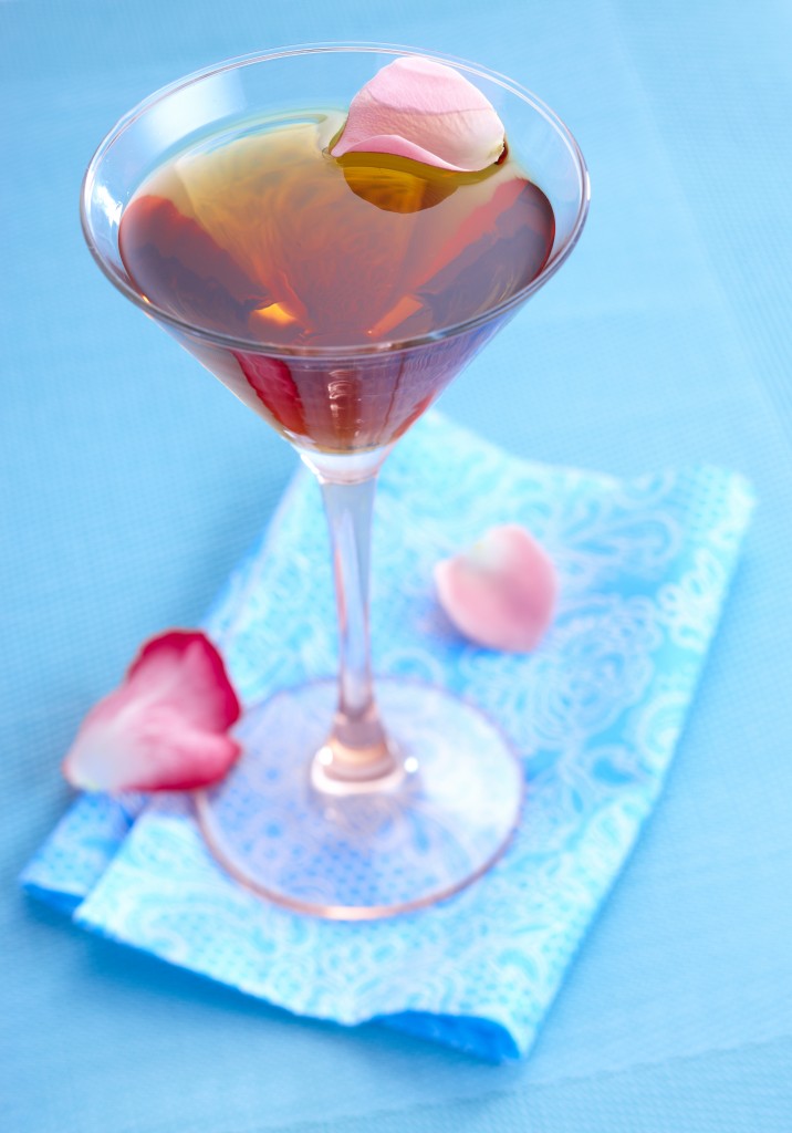 cocktail elegance rose pommeau