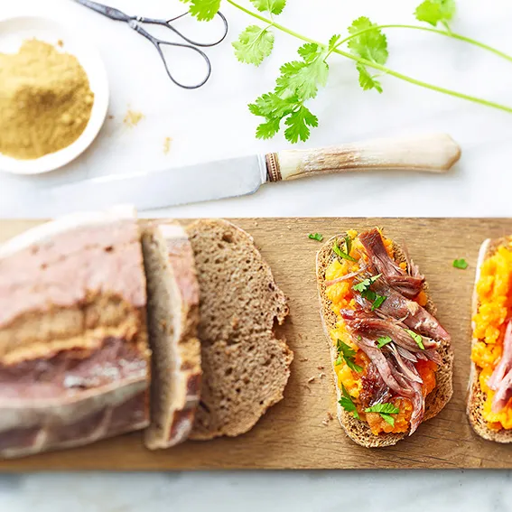 Tartines canard confit Delpeyrat