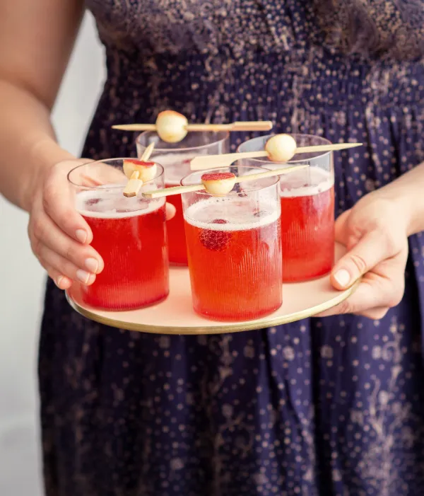 Cocktails pomme framboise Weight Watchers