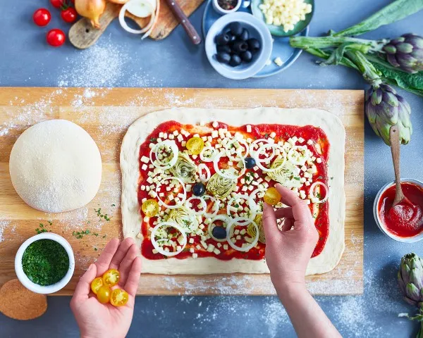 Pizza végétarienne Croustipate