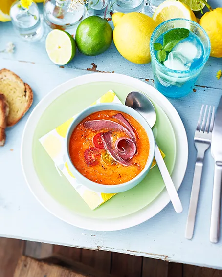 Gaspacho au magret de canard Delpeyrat