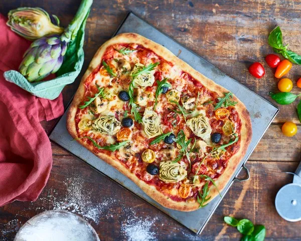 Pizza végétarienne Croustipate