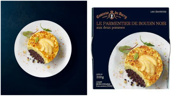 Packaging parmentier Comtesse du Barry