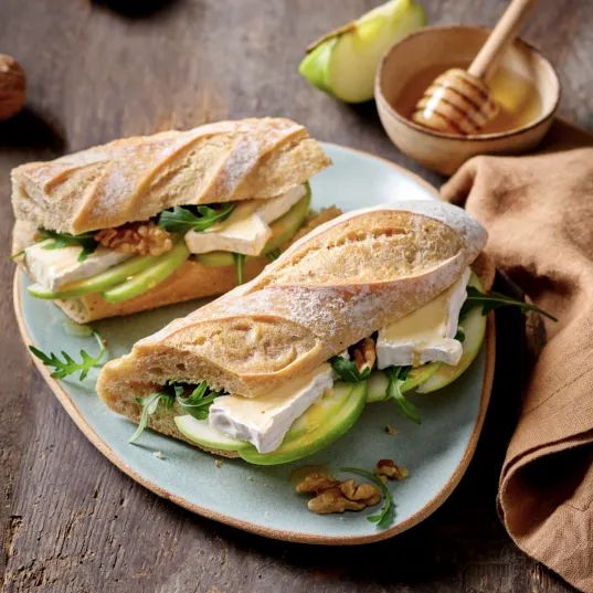 Sandwich pomme camembert Président