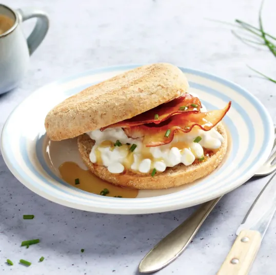 Muffin bacon et cottage cheese Président