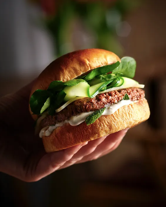Burger courgette menthe, Bigard