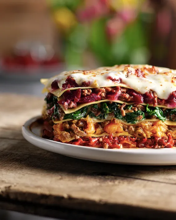 Lasagnes multicolores
