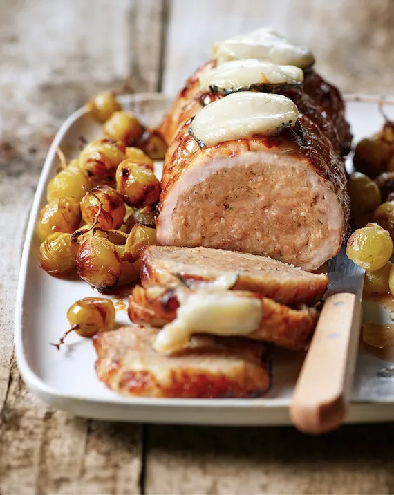 Rôti de porc chèvre miel aux raisins, Bigard