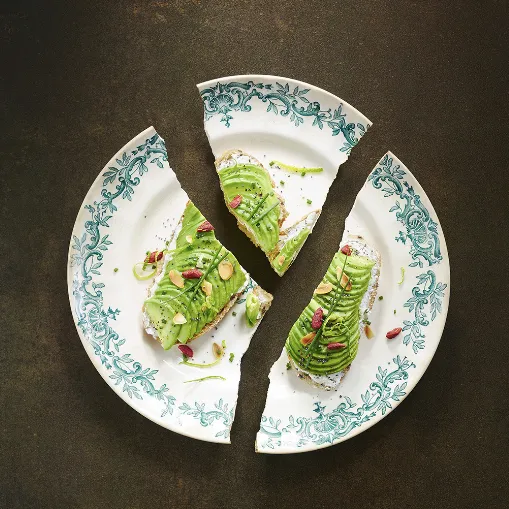 Food art, tartine d'avocat