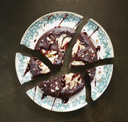Food art, gâteau au chocolat