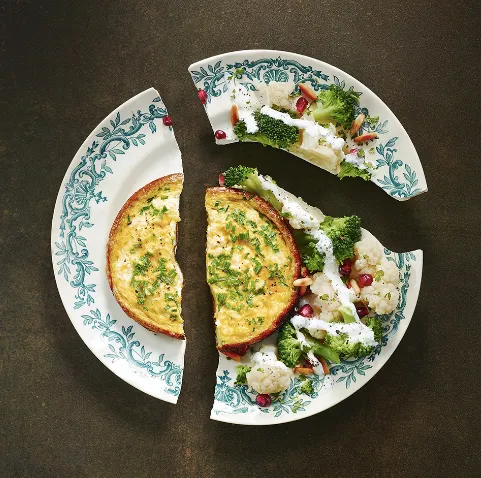Food art, quiche