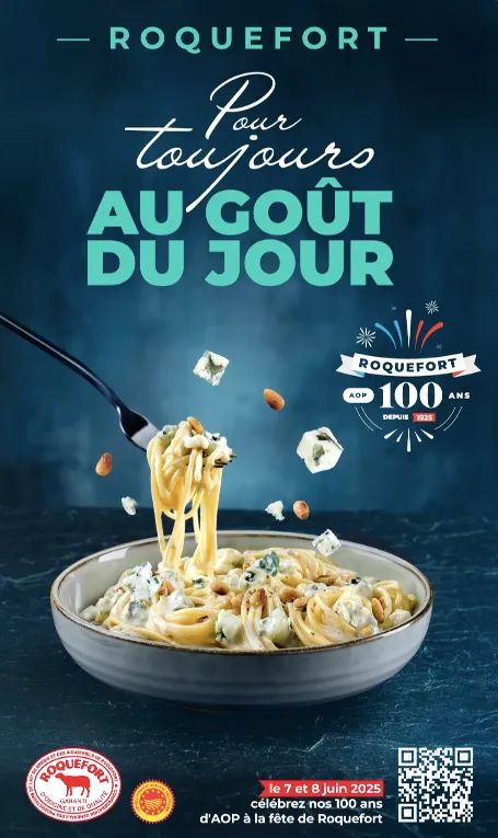 Burger roquefort AOP campagne d'affichage