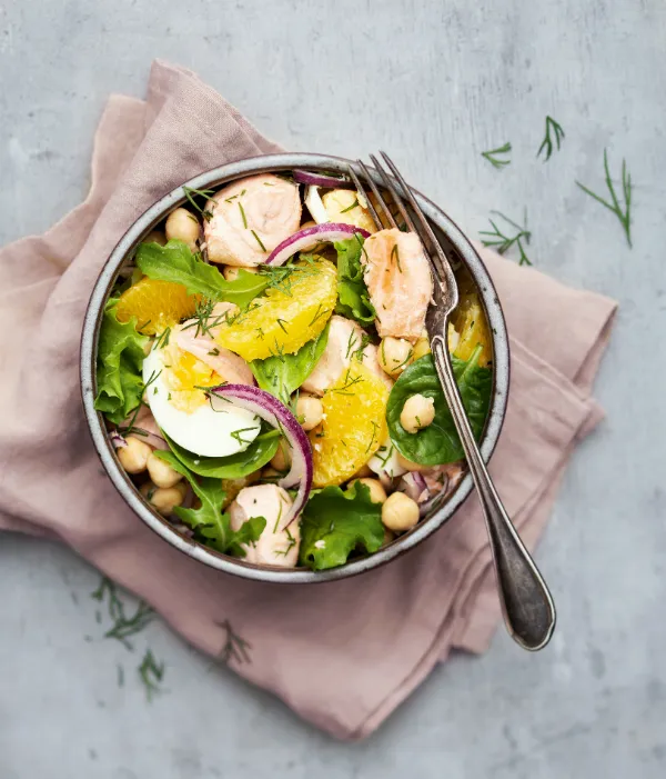 Salade saumon agrumes Weight Watchers