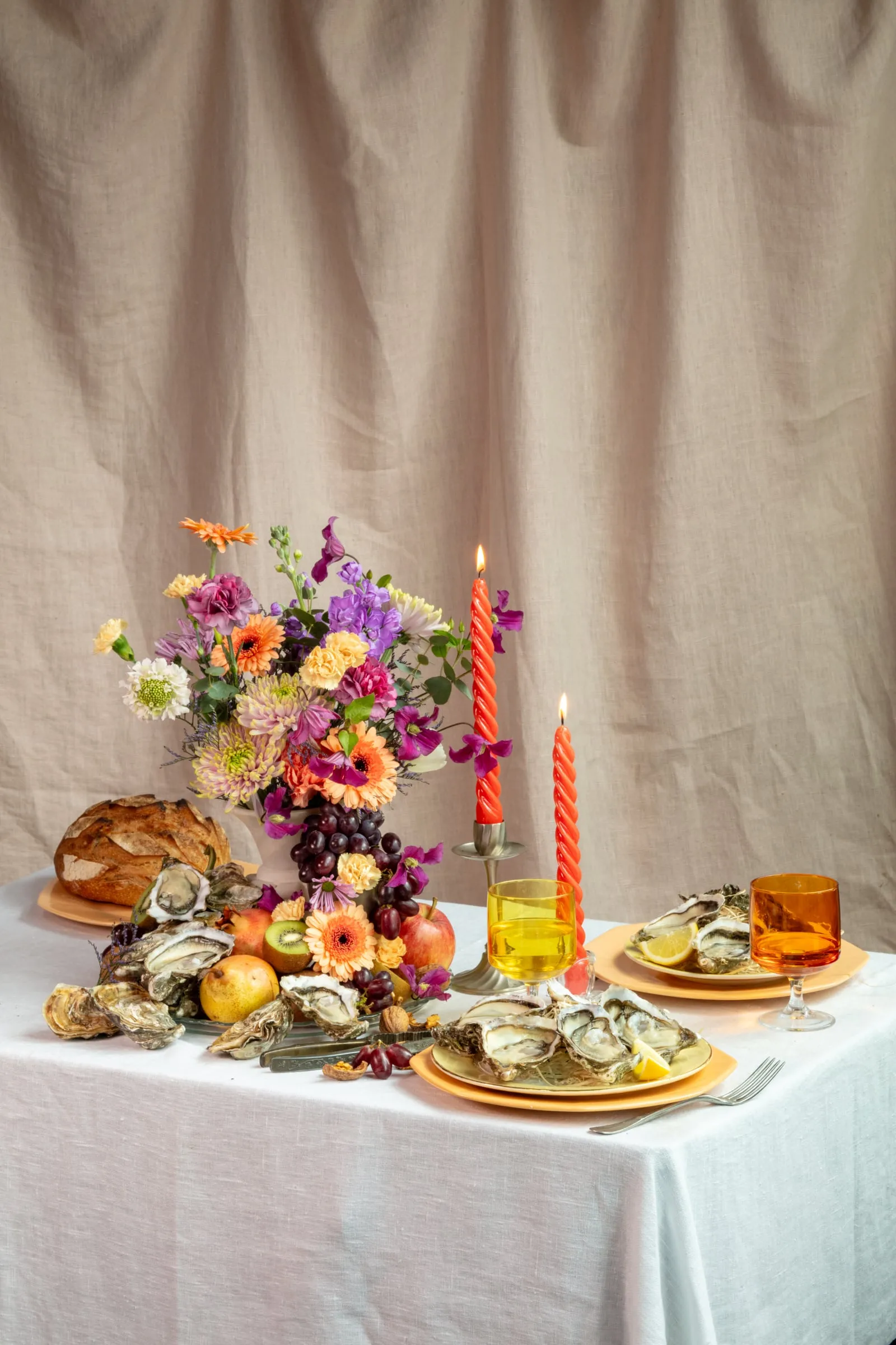 Table huîtres Marennes Oléron
