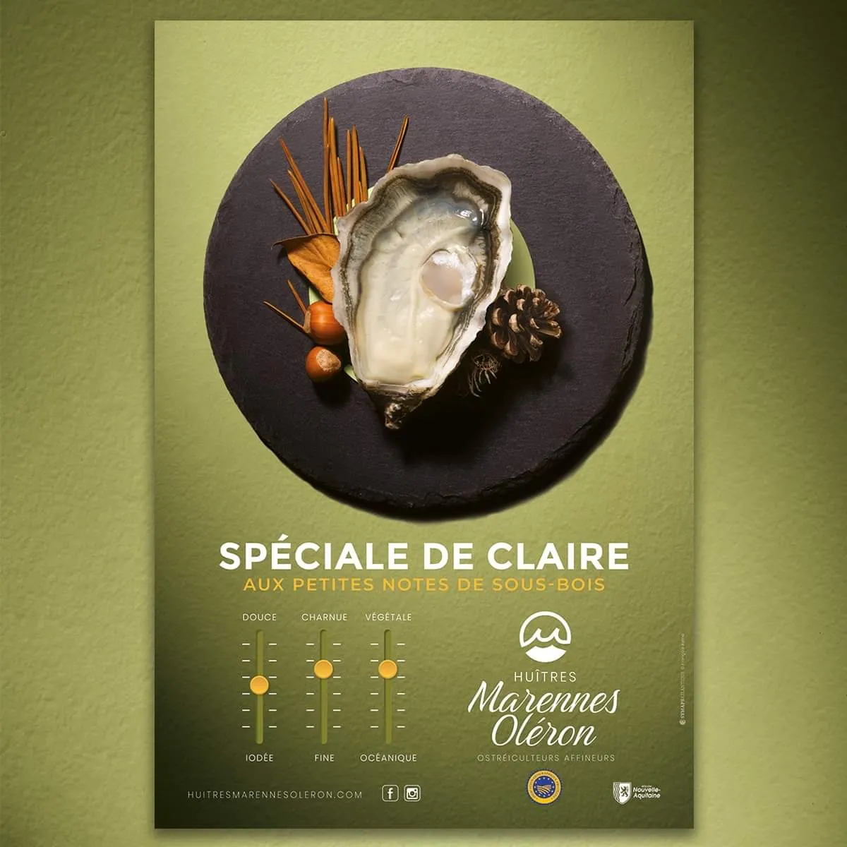 Huitres Marennes Oléron Spéciale de claire