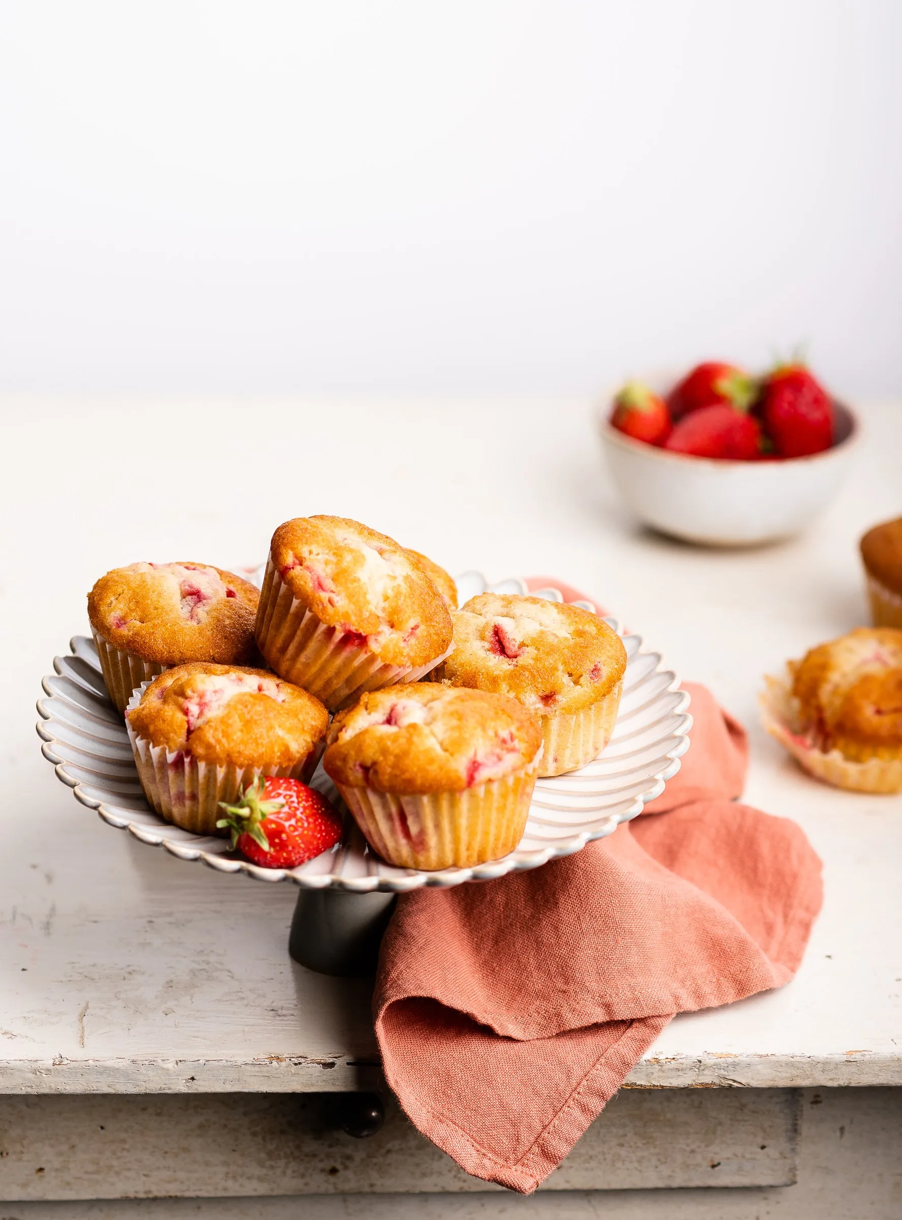 Muffins fraises, Normands en cuisine