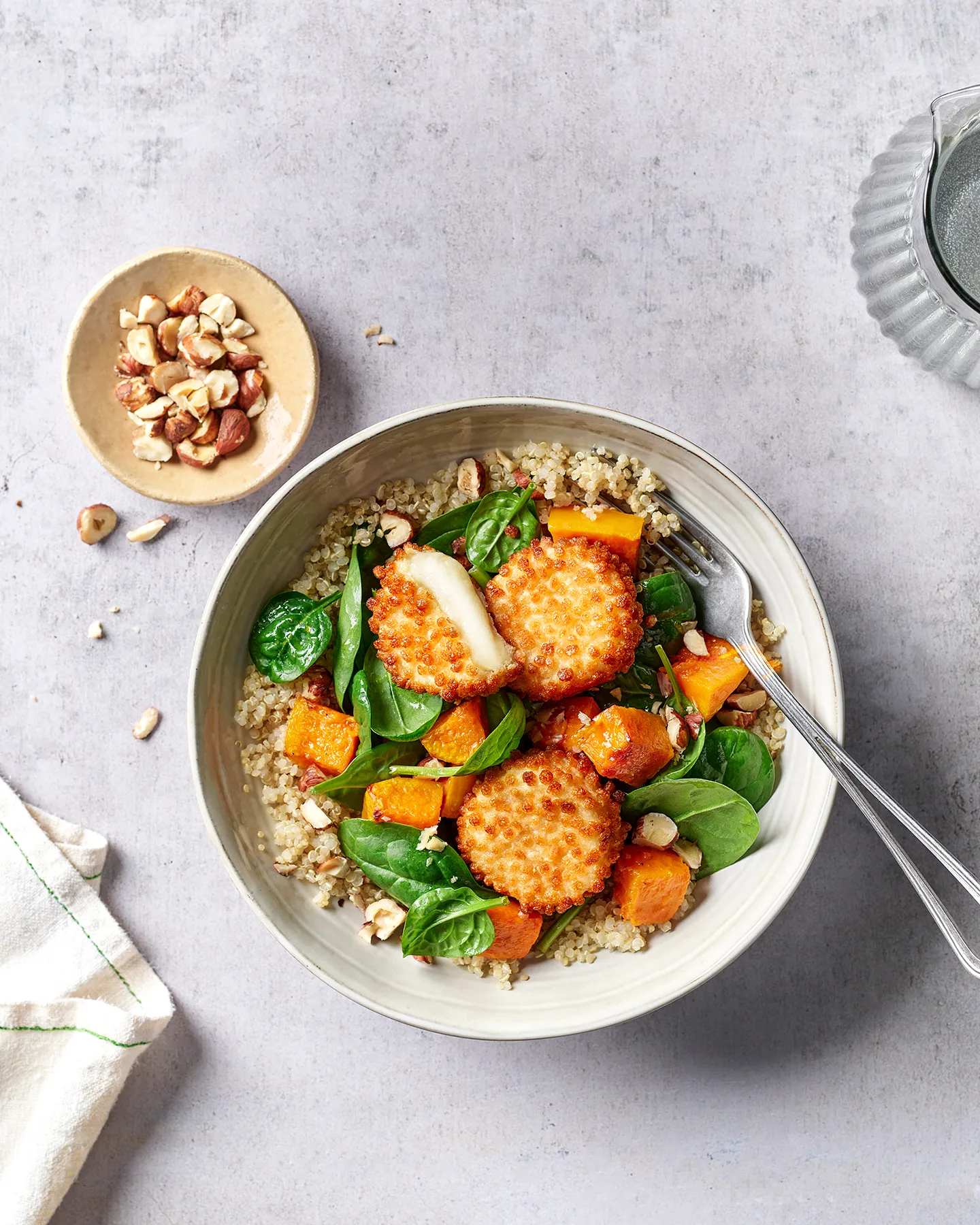 Salade quinoa chèvre butternut Président