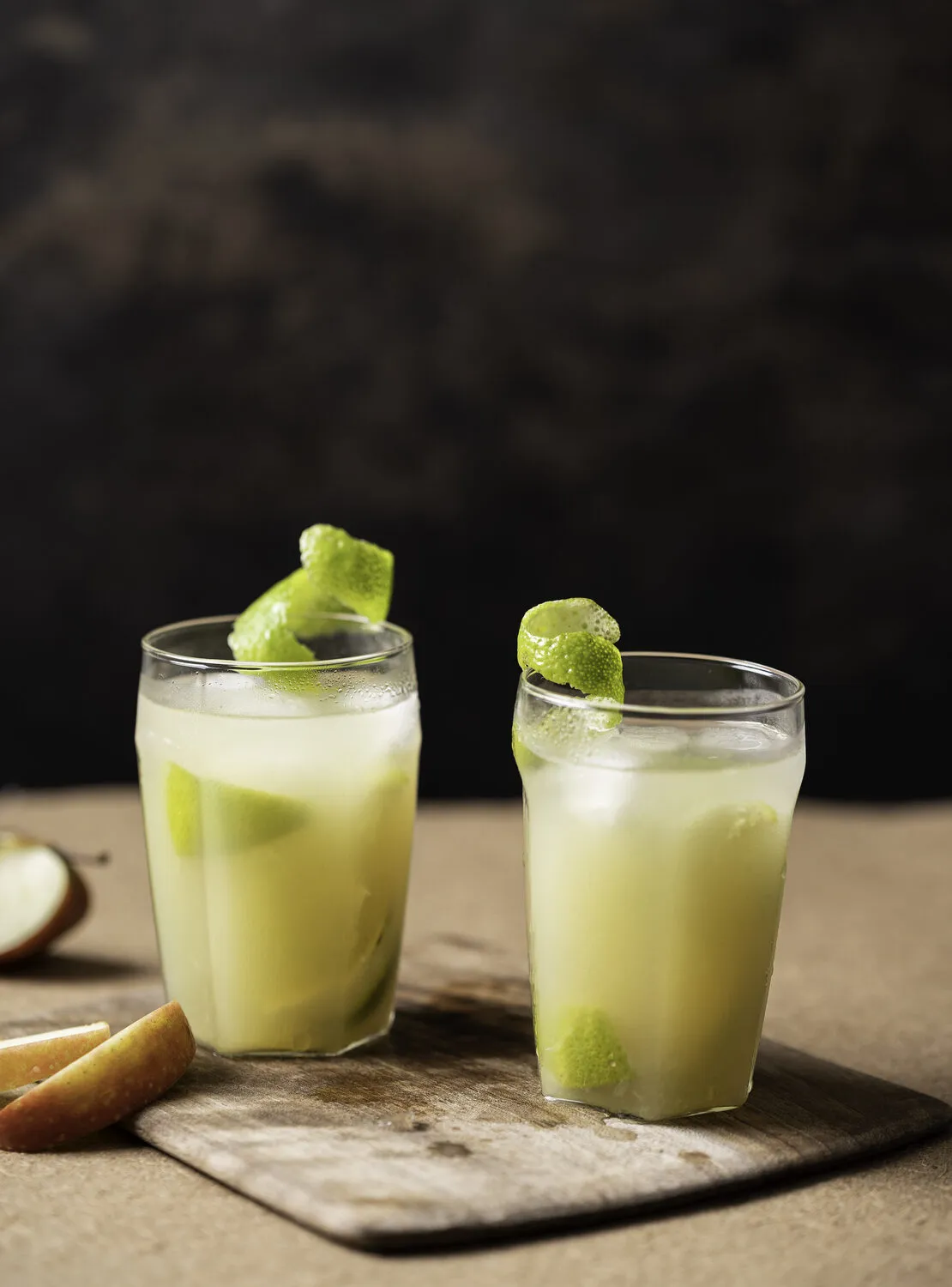 Cocktails pomme, vodka et citron vert, Normands en cuisine