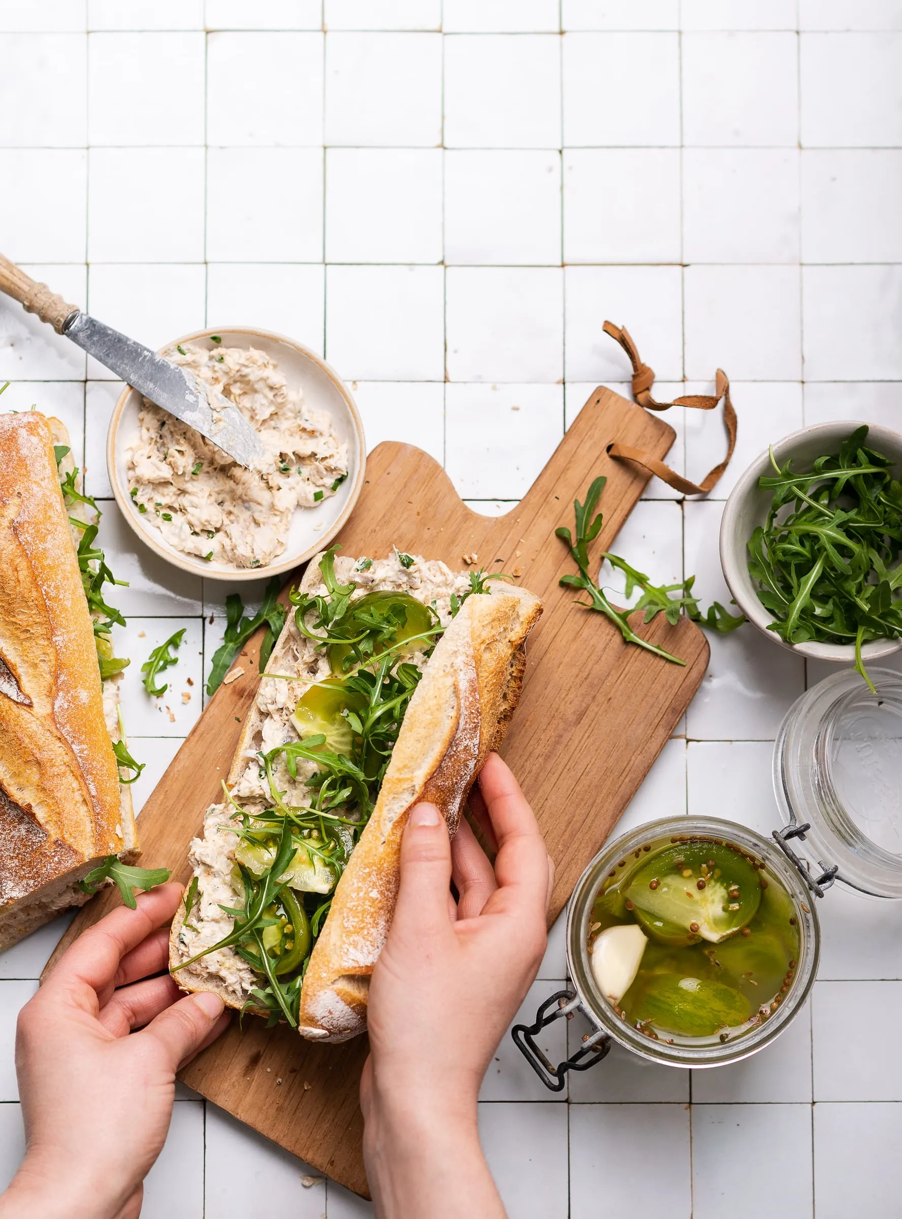 Sandwich aux rillettes de maquereau, Normands en cuisine