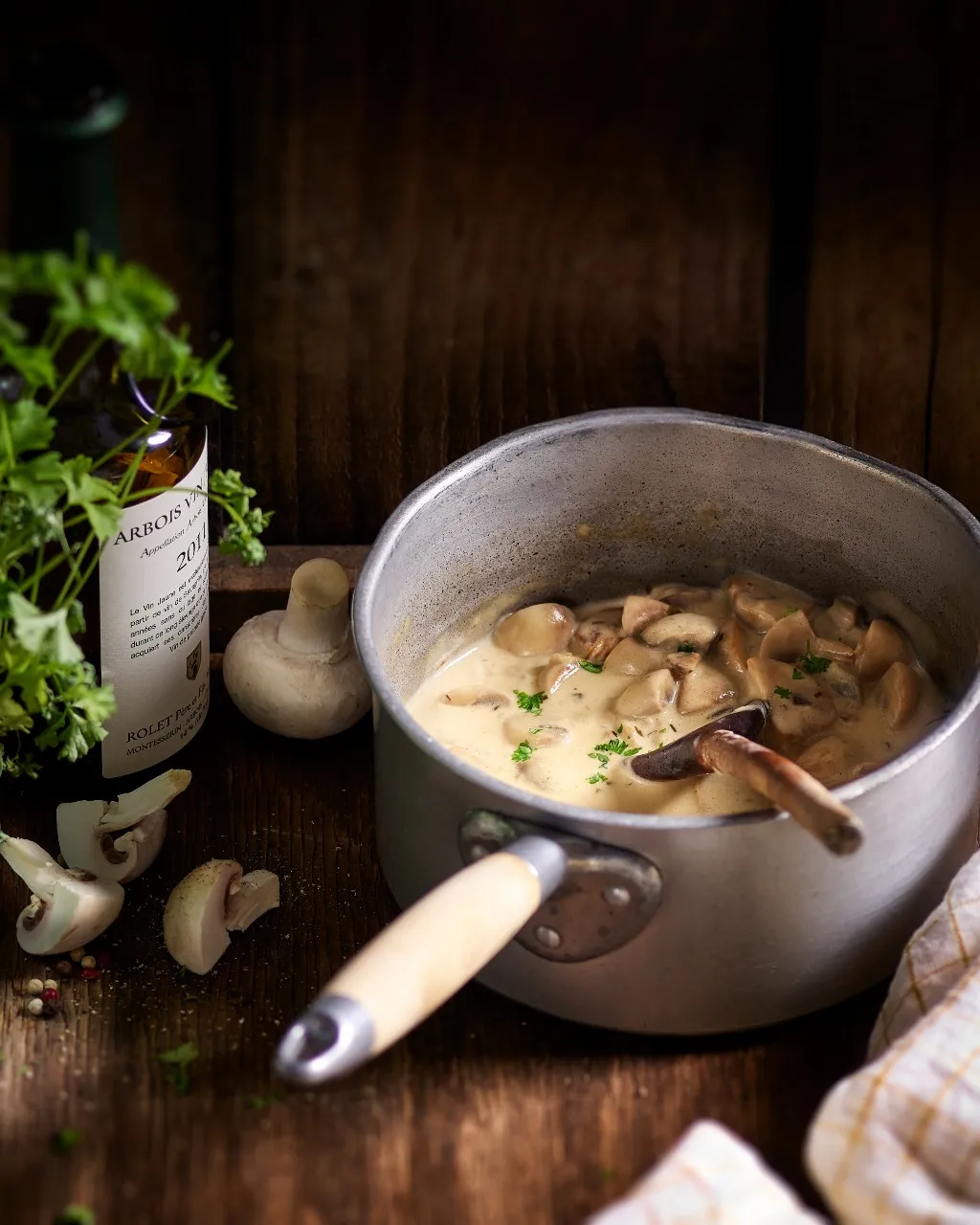 Sauce aux champignons de Paris, Bigard